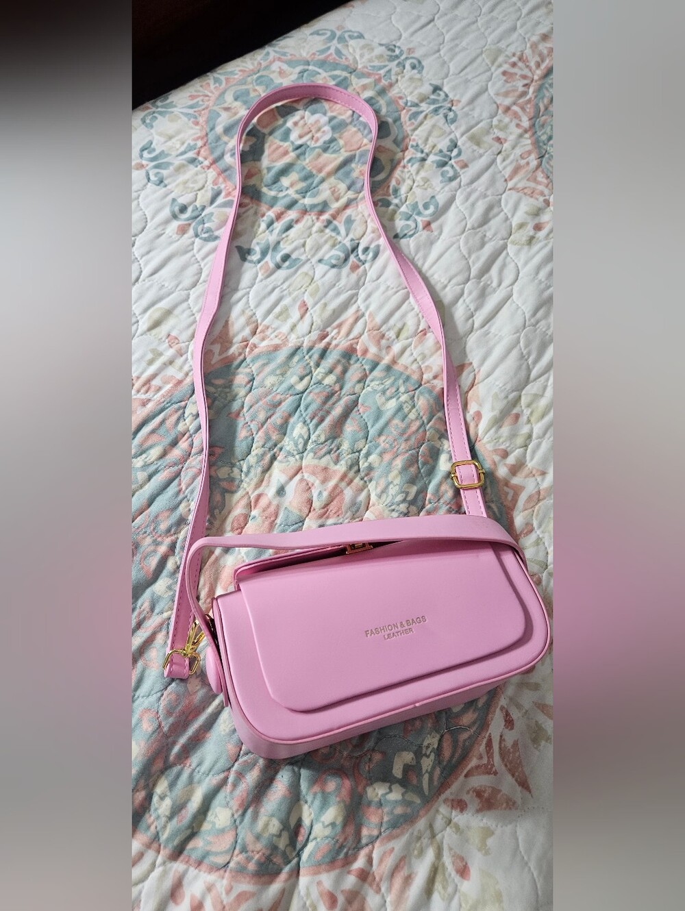 Pink Crossbody Shoulder Bag